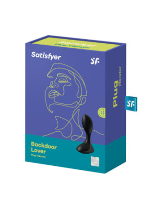 Plug anal vibrant noir USB Backdoor Lover Satisfyer - CC597729